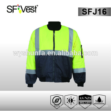 2015 winter warm reflective motorcycle reflective safety jacket